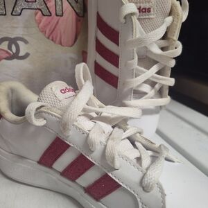 Adidas White and Red Sneakers